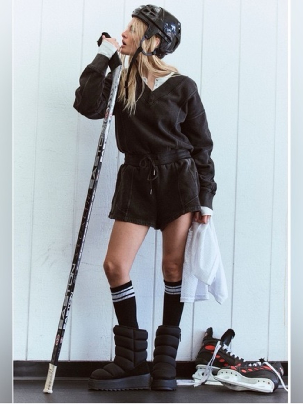 FP Movement by Free People Black Intercept Romper